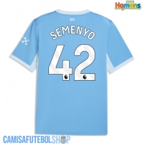 Camisa de time de futebol Manchester City Antoine Semenyo #42 Replicas 1º Equipamento 2026-27 Manga Curta
